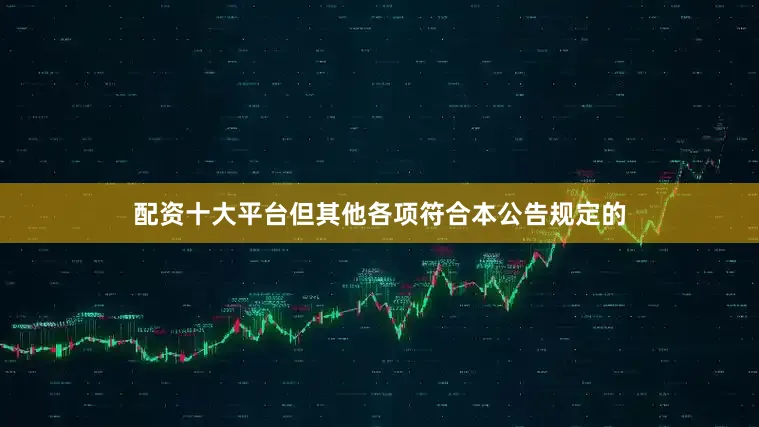 配资十大平台但其他各项符合本公告规定的