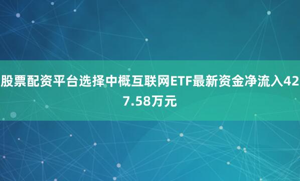 股票配资平台选择中概互联网ETF最新资金净流入427.58万元